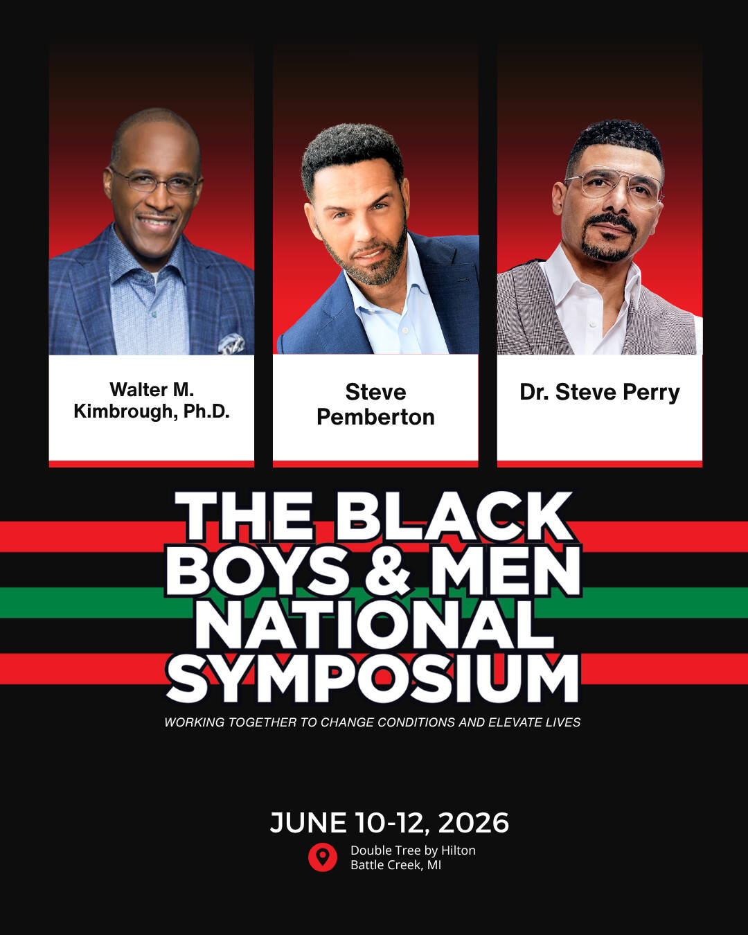 The Black Boys and Men National Symposium featured speakers
